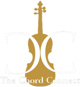 Logo featuring a stylized violin and the text 'The Chord Connect'.